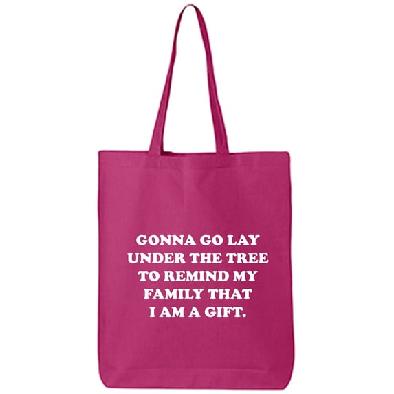 Gonna Go Lay Under The Tree Cotton Canvas Tote Bag