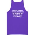 thumbnail image 1 of Gonna Go Lay Under The Tree Neon Tank Top, 1 of 1