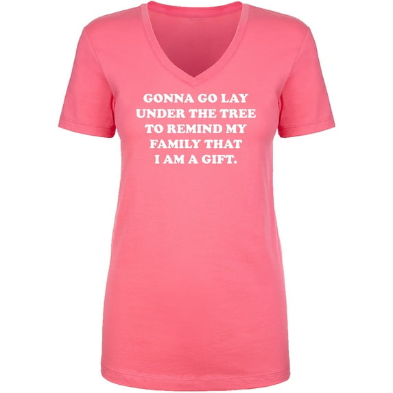 Gonna Go Lay Under The Tree Womens V-Neck T-Shirt