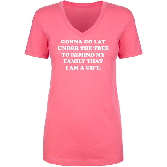 Gonna Go Lay Under The Tree Womens V-Neck T-Shirt