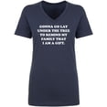 thumbnail image 1 of Gonna Go Lay Under The Tree Womens V-Neck T-Shirt, 1 of 2