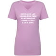 thumbnail image 1 of Gonna Go Lay Under The Tree Womens V-Neck T-Shirt, 1 of 3