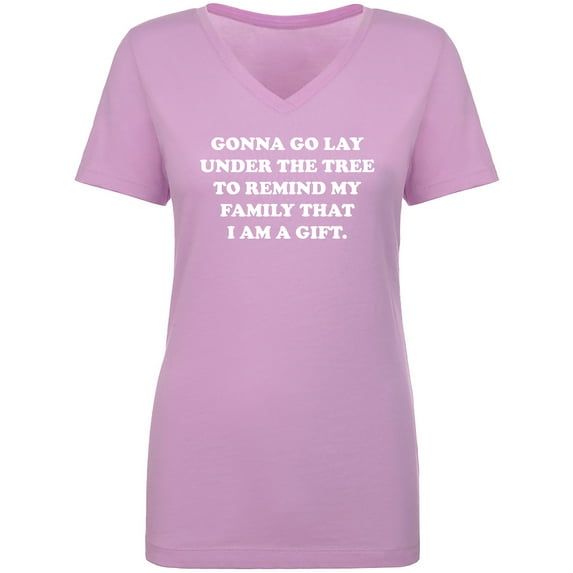 Gonna Go Lay Under The Tree Womens V-Neck T-Shirt