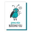 thumbnail image 1 of Gonna Miss Bugging You Greeting Card – Cute Insect Design for Farewell or Goodbye – Blank Inside, Envelope Included – Ideal for Friends and Loved Ones, 1 of 2