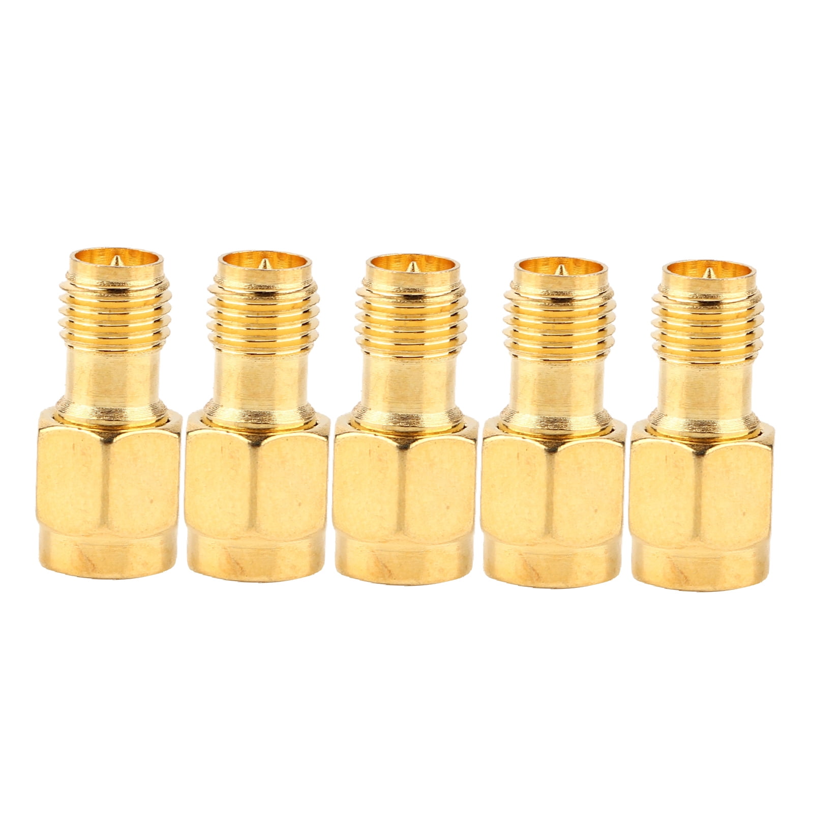 Gonnely Adaptador coaxial de RF Hembra, 5 Piezas SMA Macho a RP-SMA Conjunto de Adaptador de Conector de Adaptador coaxial de RF Hembra