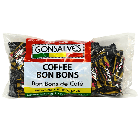 Gonsalves Coffee Bon Bons 12 oz Bag of Rich Coffee Hard Candy Individually Wrapped European Style