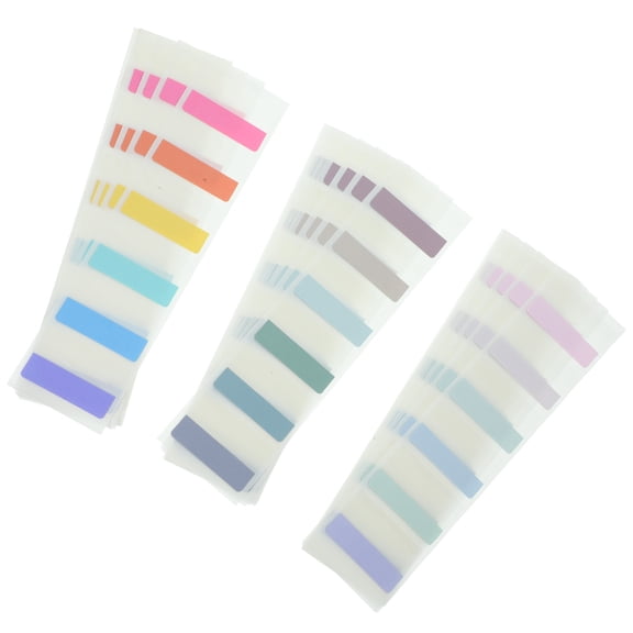 LEDMOMO 180Pcs Assorted Color Transparent Book Tabs Sticky Divider Tabs for Notebooks