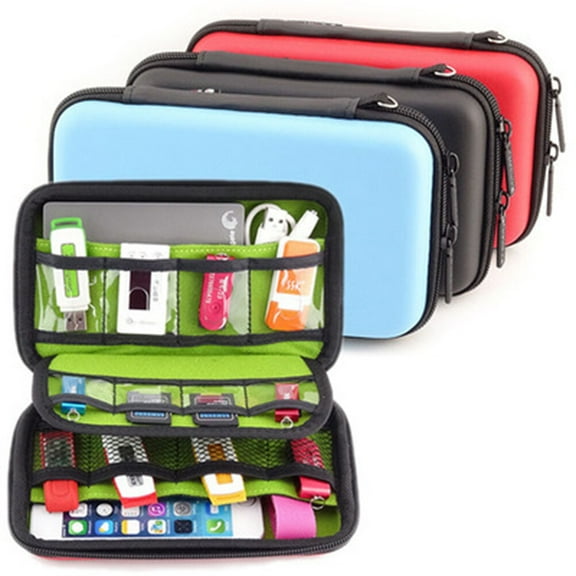 LEDMOMO Electronic Carrying Case Electronics Accessory Organizer Red 1Set