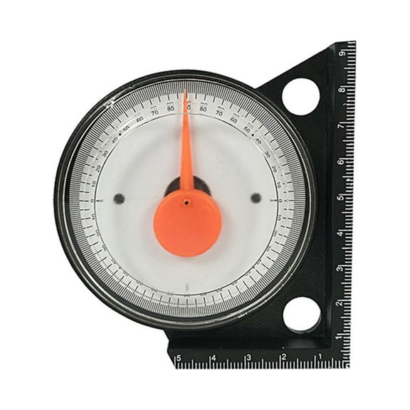 LEDMOMO Protractor Angle Ruler Inclinometer Black Plastic 1Pack 3.7x3.7x0.8in