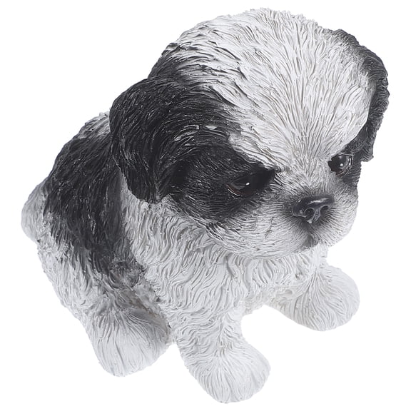 LEDMOMO Resin Dog Ornament Multicolor Creative Desktop Decor Lifelike