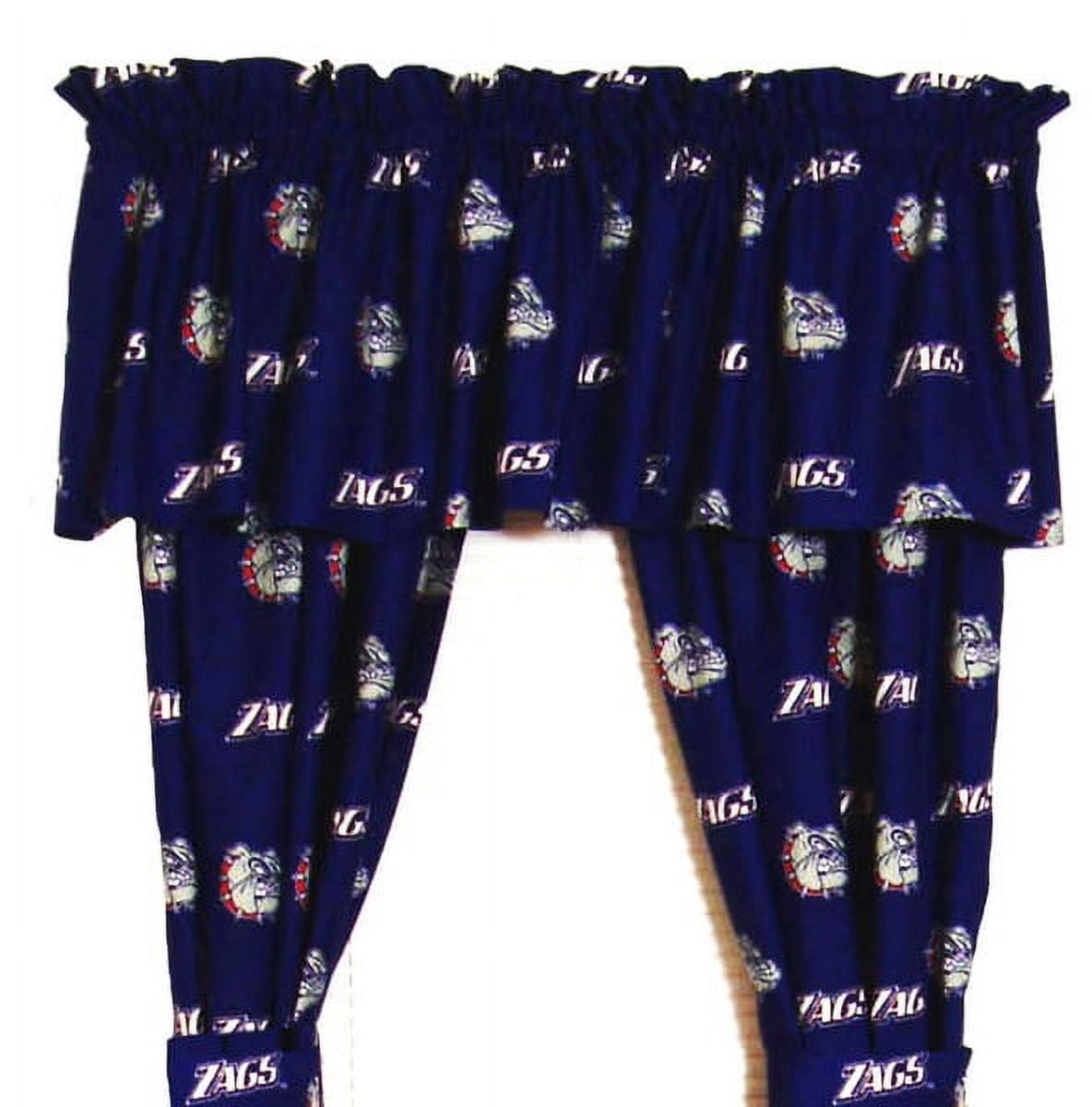 Gonzaga Bulldogs 100% Cotton, 84" Curtain Panels, Set of 2