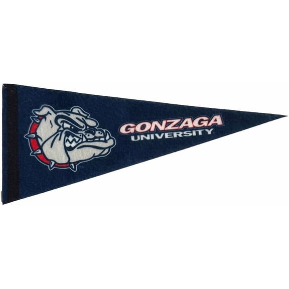 Gonzaga Felt Mini Pennant - Size: 4" x 9" - Officially Licensed - 1 Pennant Per Pack