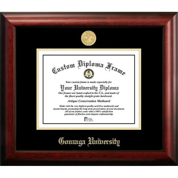 Gonzaga University 10w x 8h Gold Embossed Diploma Frame