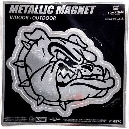 Gonzaga University Bulldogs 6 Inch Magnet Metallic Chrome Shimmer Design