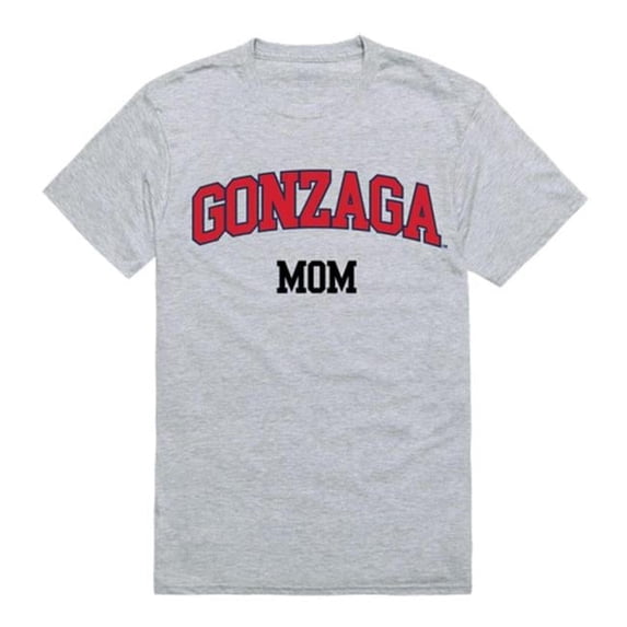 Gonzaga University College Mom T-Shirt, Heather Grey - Extra Large