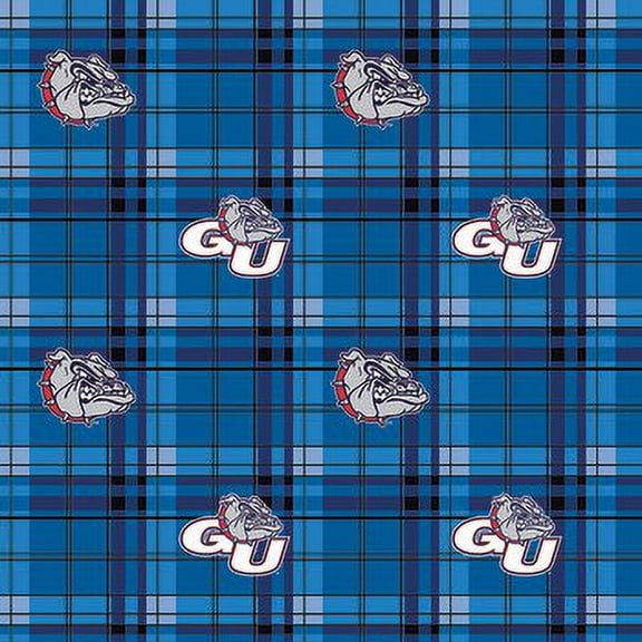 Gonzaga University Plaid Fleece Design-Sold by the Yard