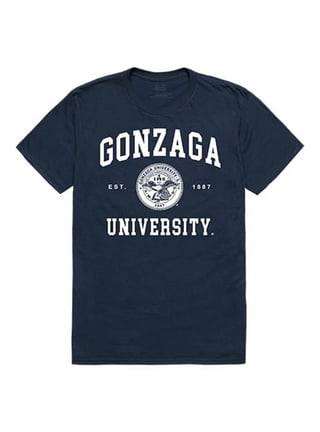 Gonzaga University Official Distressed T-Shirt - Unisex Adult Tee, 100% Cotton, Printed In USA
