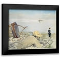 thumbnail image 1 of Gonzales, Eva 14x12 Black Modern Framed Museum Art Print Titled - On the Shingle, Honfleur, 1 of 5