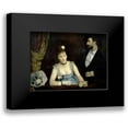 thumbnail image 1 of Gonzales, Eva 18x14 Black Modern Framed Museum Art Print Titled - A Loge at the Theatre des Italiens, 1 of 5