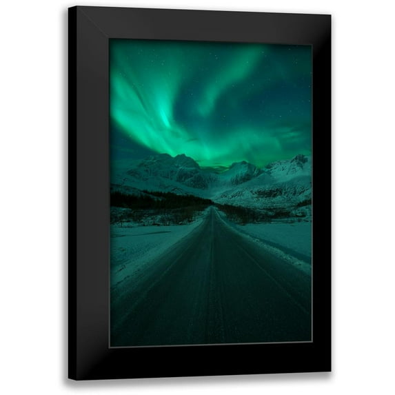 Gonzalez, Carlos 13x18 Black Modern Framed Museum Art Print Titled - La Dama De La Carretera