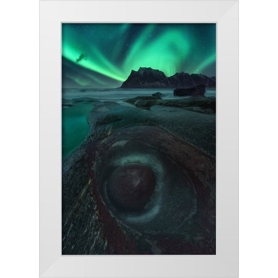 Gonzalez, Carlos 13x18 White Modern Wood Framed Museum Art Print Titled - Pozo