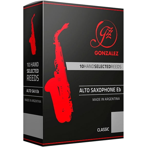 Gonzalez Classic Alto Saxophone Reeds Box of 10 Strength 4