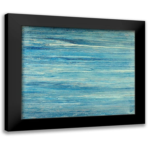 Gonzalez, Roberto 14x12 Black Modern Framed Museum Art Print Titled - Aqua Pasiva