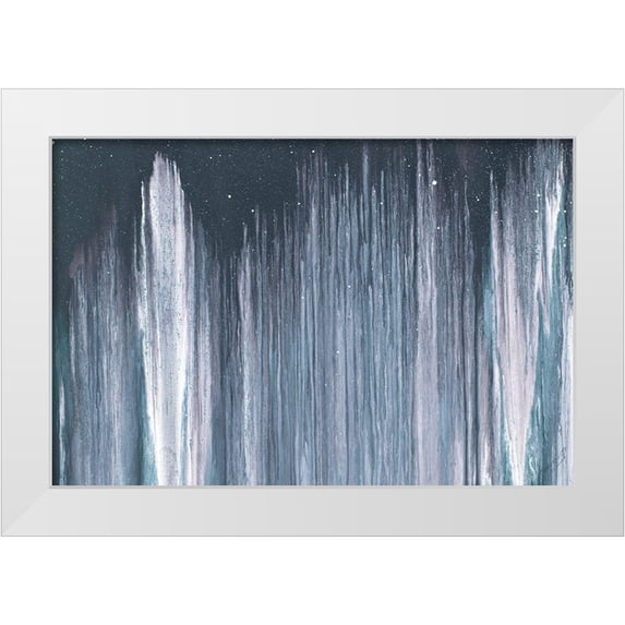Gonzalez, Roberto 24x17 White Modern Wood Framed Museum Art Print Titled - City in the Night