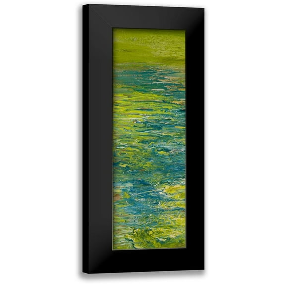 Gonzalez, Roberto 7x14 Black Modern Framed Museum Art Print Titled - The Lake II
