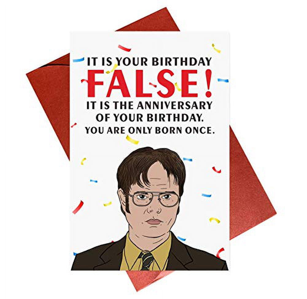 Gonzey The Office Birthday Card,Dwight Schrute Birthday Card,TV Show ...