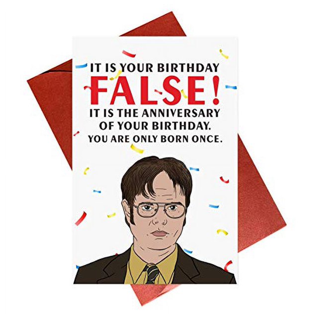 Gonzey The Office Birthday Card,Dwight Schrute Birthday Card,TV Show ...