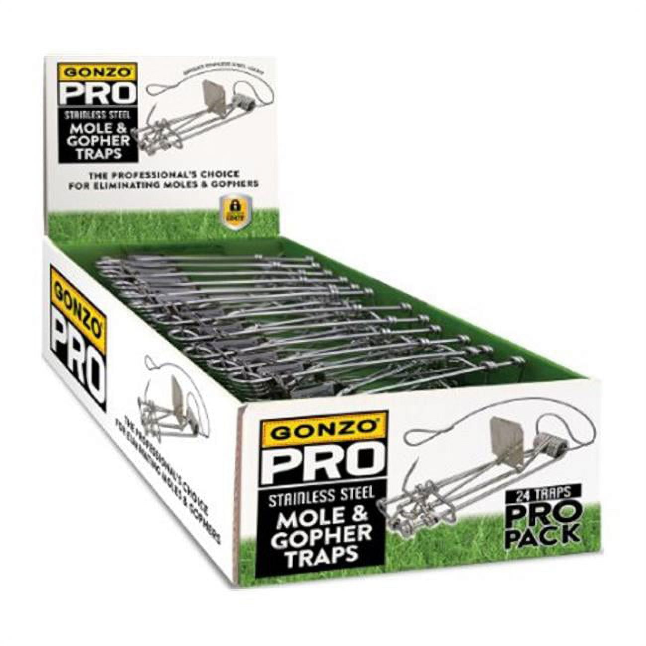 Gonzo 5000BSS Stainless Steel Gopher Trap - Pack of 24 - Walmart ...