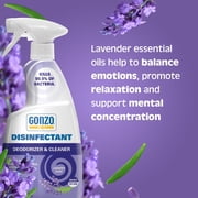 Gonzo Natural Magic Disinfectant Spray & Multipurpose Cleaner - Lavender - 24 Ounce 2 Pack