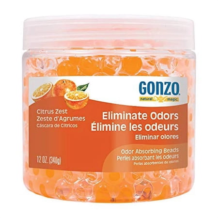 Gonzo Natural Magic Fragrance Beads - Odor Eliminator - 12 Ounce - Citrus