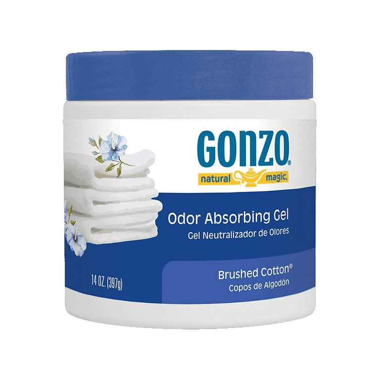 Odor Absorbing Gel, Brushed Cotton, 14 oz Jar Odor Absorbing Gel, Brushed Cotton, 14 oz Jar