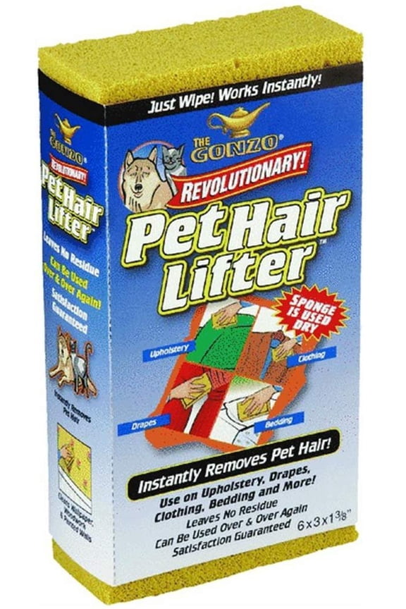 Pet Hair Lifter Sponge - Multipurpose, Reusable, For Dog & Cat Fur - 2 Pack