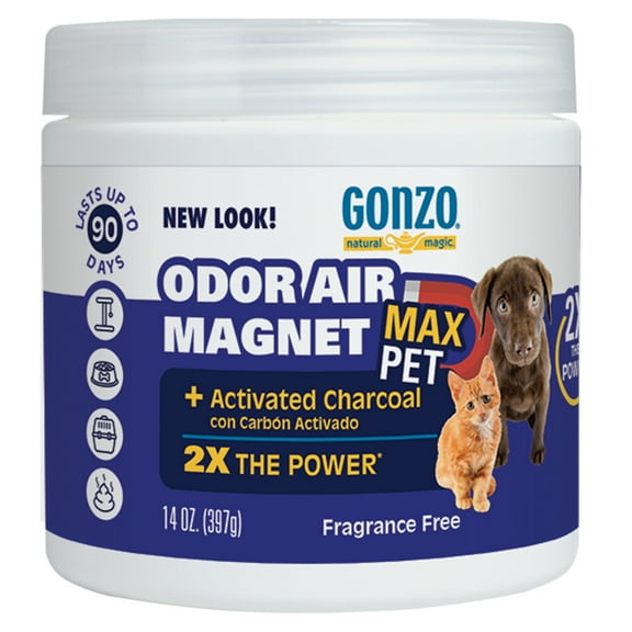 Gonzo Pet Odor Air Magnet for dogs and cats, 14 oz