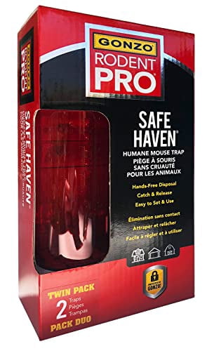 Gonzo RodentPro Safe Haven Live Catch Mouse Trap - Humane, Commercial Mousetrap - 18x12x8 in