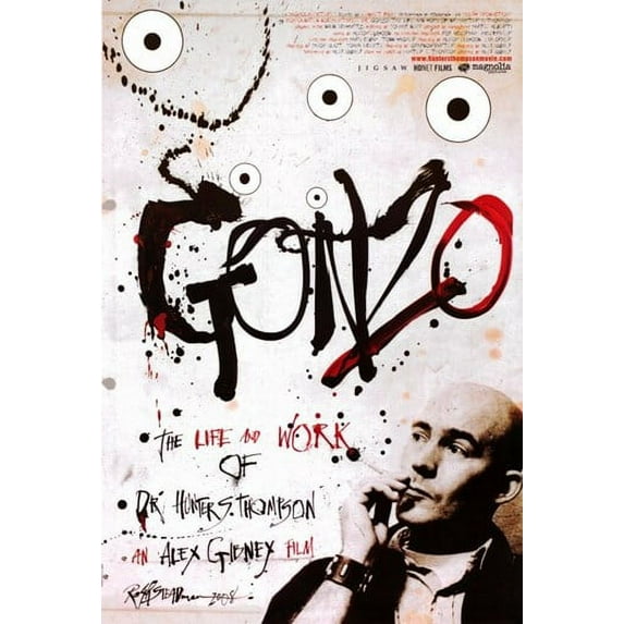 Gonzo The Life and Work of Dr. Hunter S. Thompson Movie Poster (11 x 17)