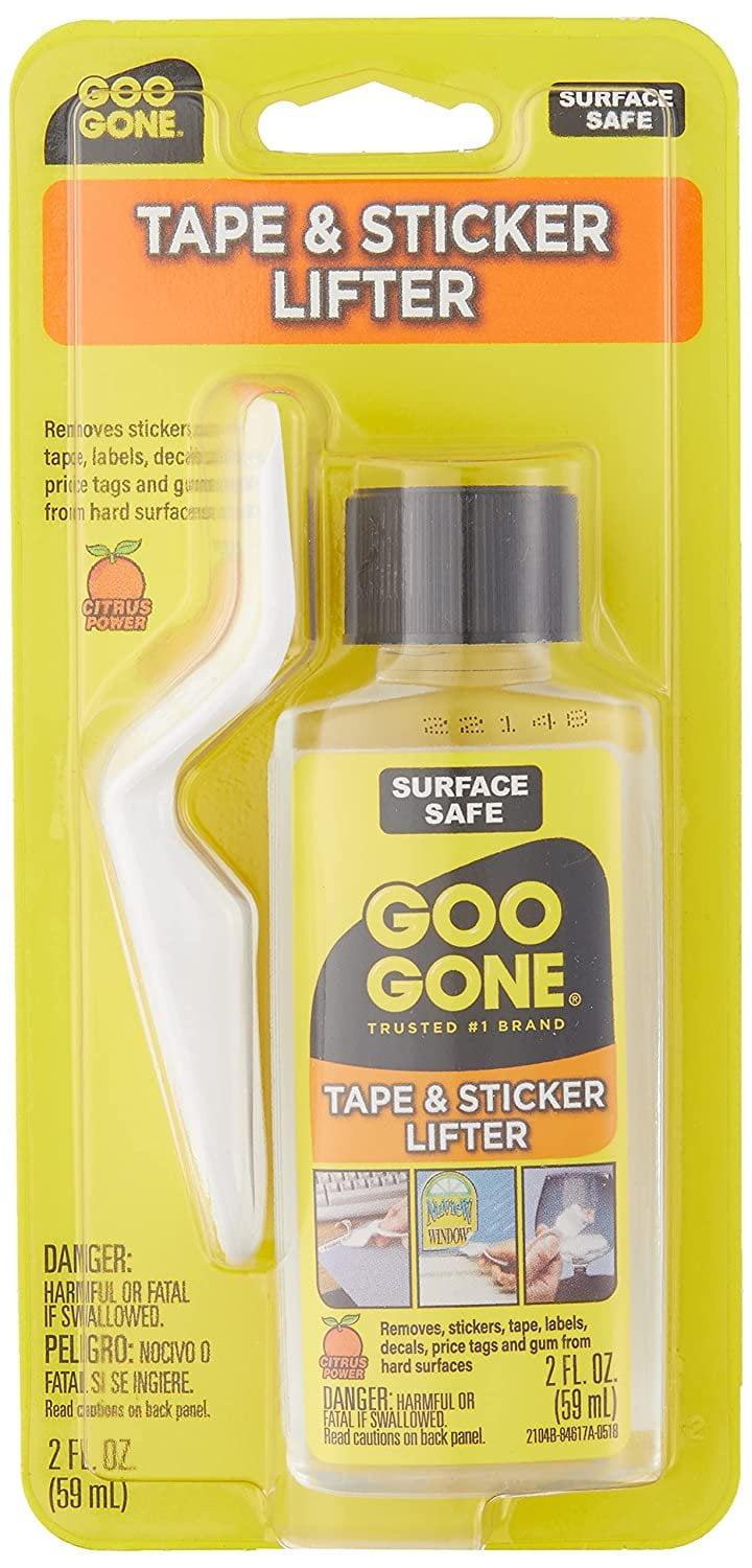 Goo Gone Sticker Lifter - Adhesive and Sticker Remover - 2 Ounce - Citrus Power Removes Stickers Tape Labels Decals Tags and Gum