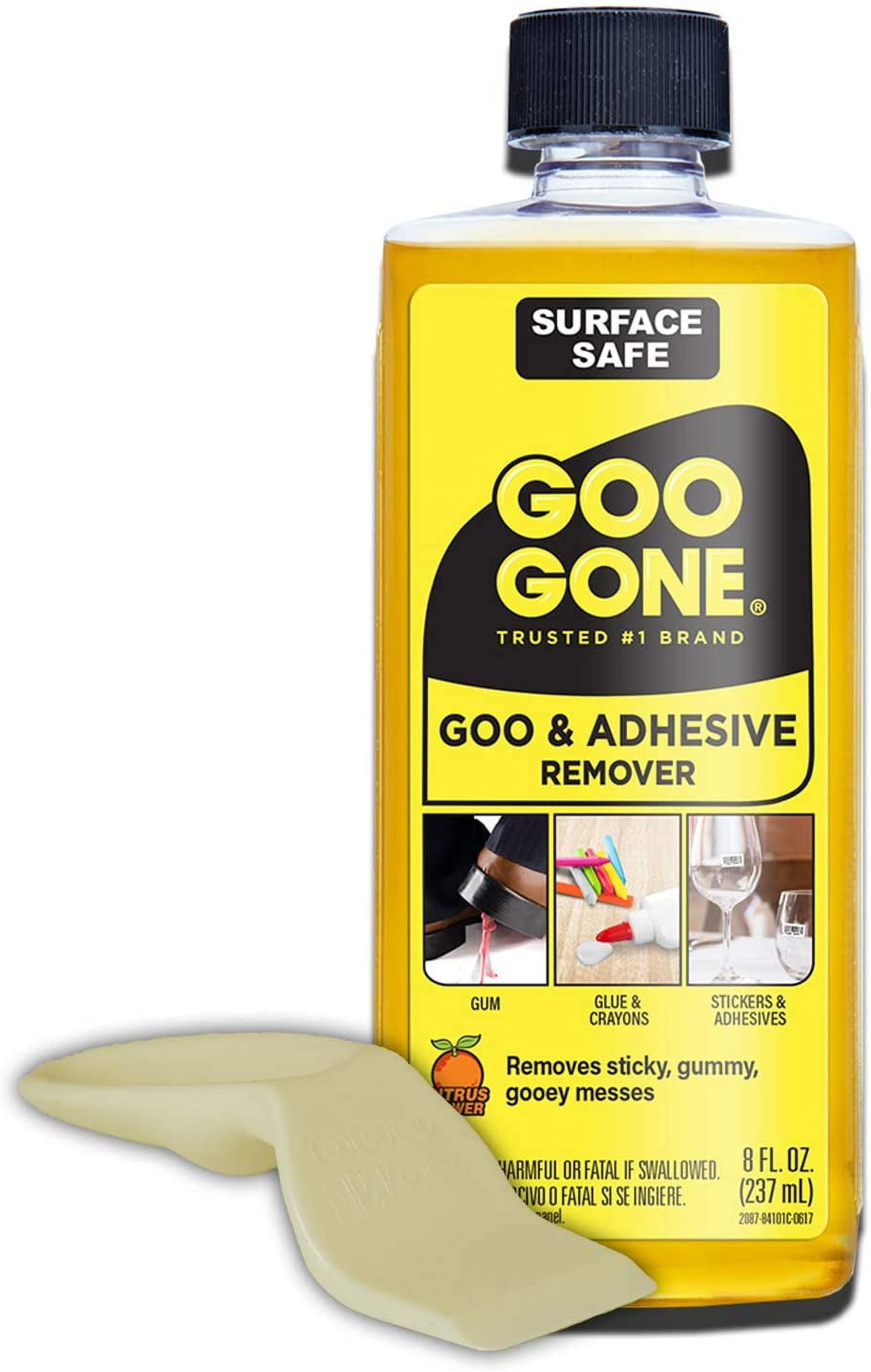 Goo Gone Adhesive Remover Kit with Sticker Lifter Tool, Surface Safe, Multi-Use - 8 oz