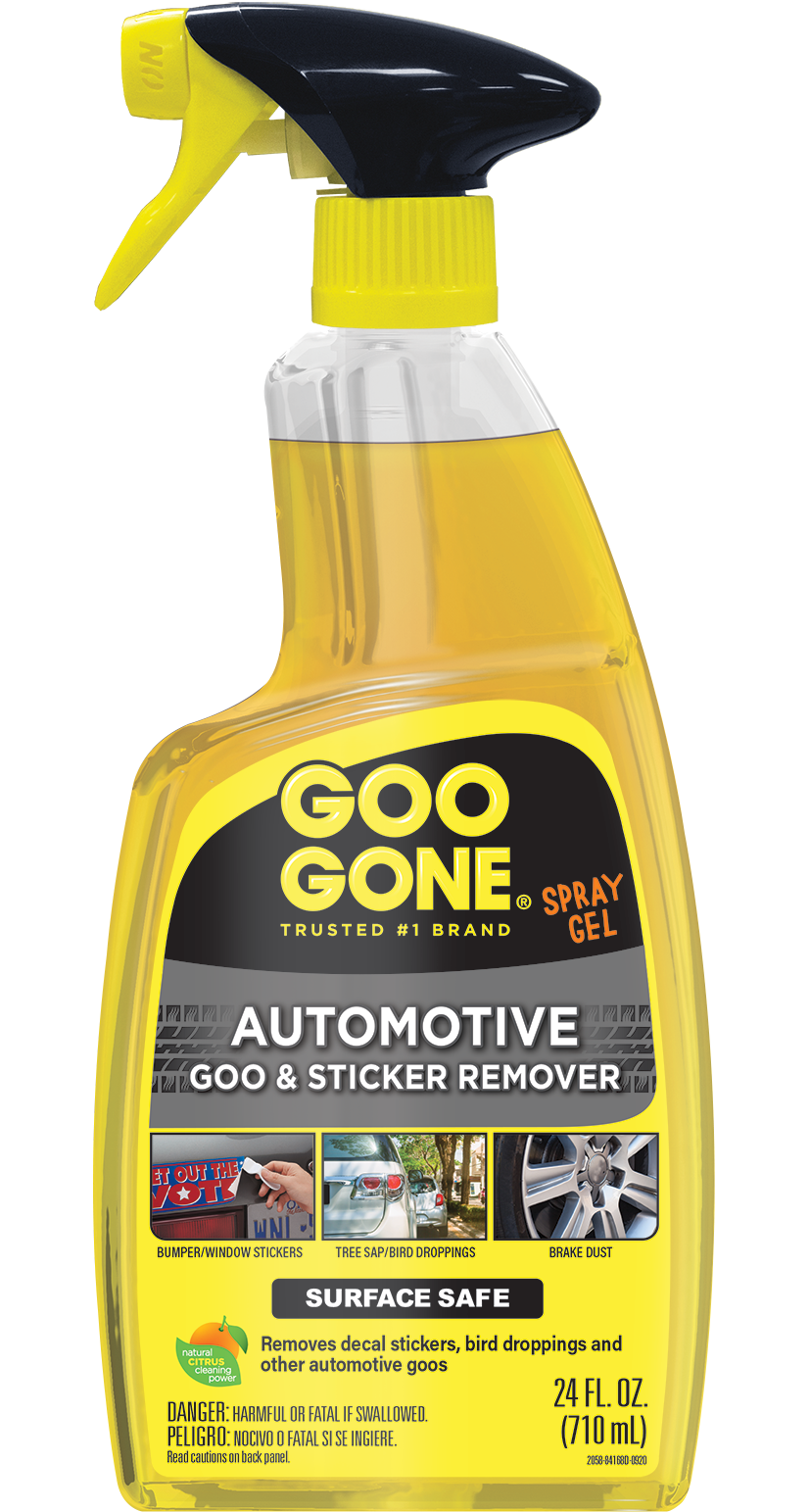 Goo Gone Automotive Adhesive Spray Gel Cleaner for Tires, Rims, Stickers, Bugs, Tar & Sap - 24 oz - image 1 of 8