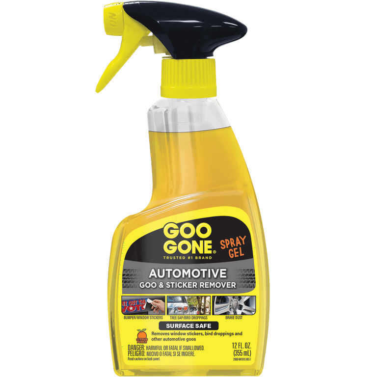 Goo Gone Automotive - Cleans Auto Interiors, Auto Bodies and Rims, Removes  Bugs, Stickers, Paint and More - 3 Fl. Oz.