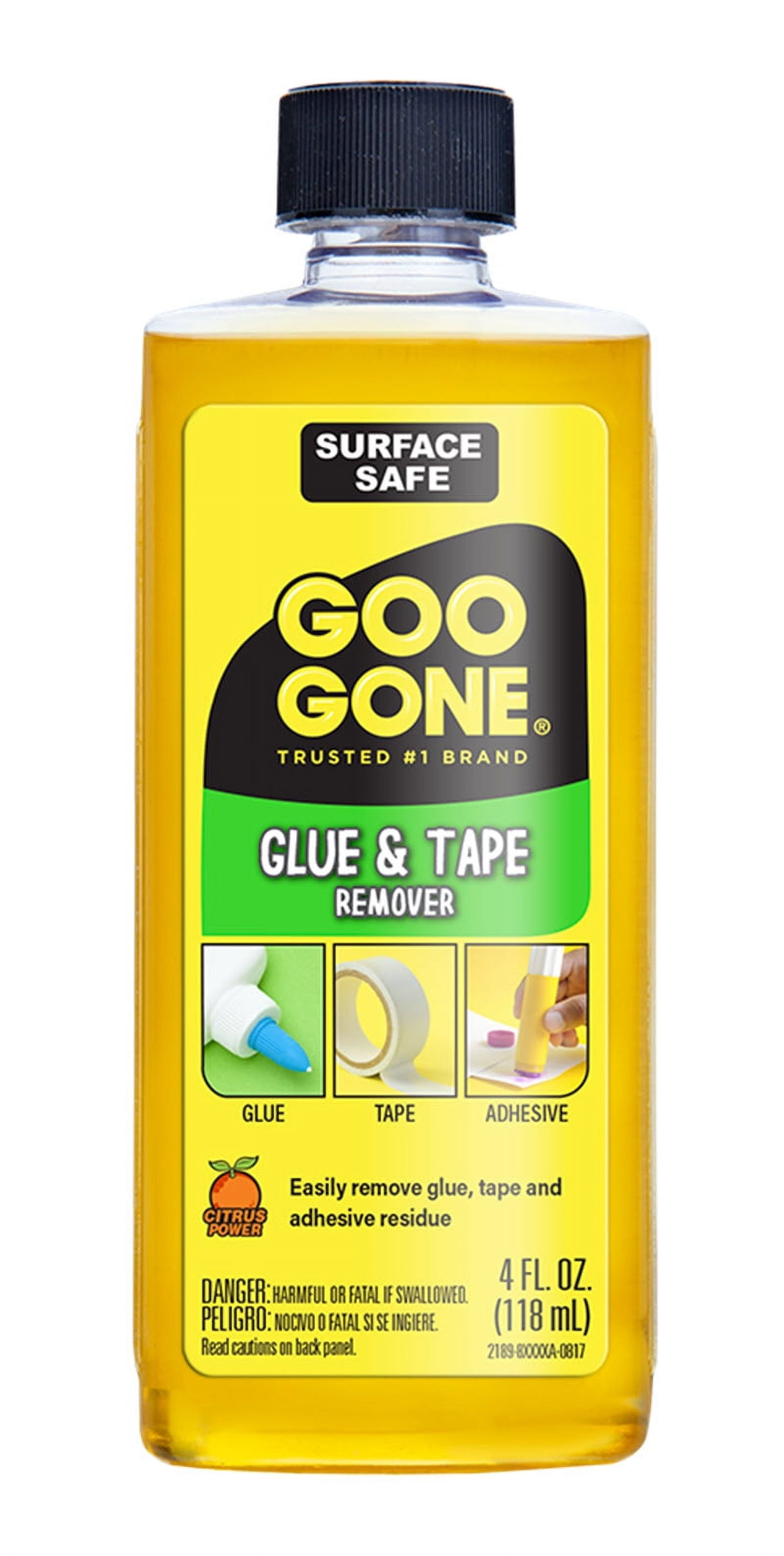 Goo Gone Liquid Gel Spray Adhesive Remover Pack Of 2 bottles 12 fl oz each