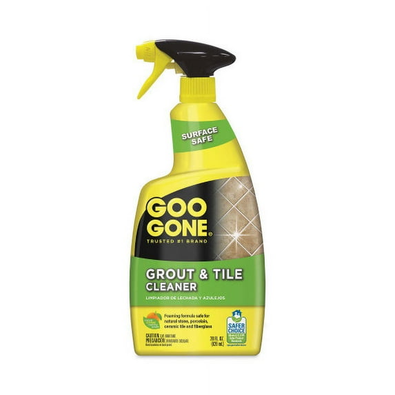 Goo Gone Grout and Tile Cleaner, Citrus Scent, 28 oz Trigger Spray Bottle, 6/CT, Each