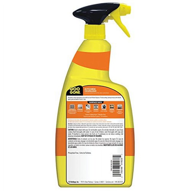 Goo Gone Kitchen Degreaser Removes Kitchen Grease, Grime and Bakedon