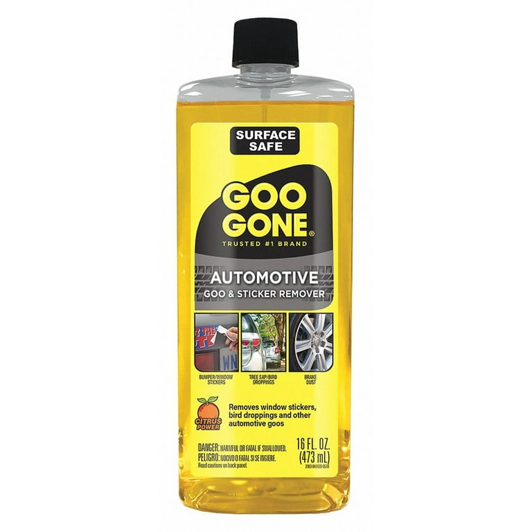  Goo Gone Automotive Cleaner - 24 Ounce - Bumper Stickers, Gum,  Bird Droppings, Tree Sap, Spray Paint, Brake Dust and Asphalt : Automotive