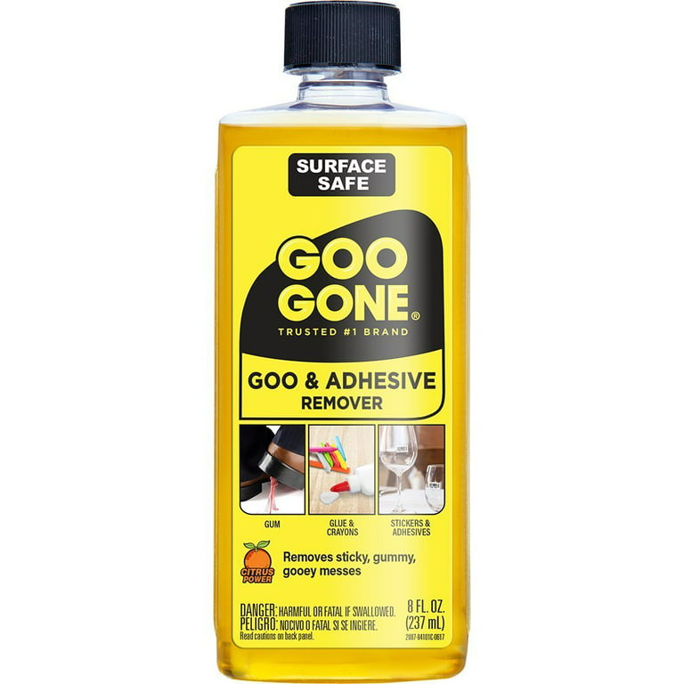 Goo Gone Pro Power Adhesive Remover | Removes Stickers, Goo, Tar, Grease, Great on Tools | Surface Safe, Fresh Citrus Scent - 2 Pack with Scraper