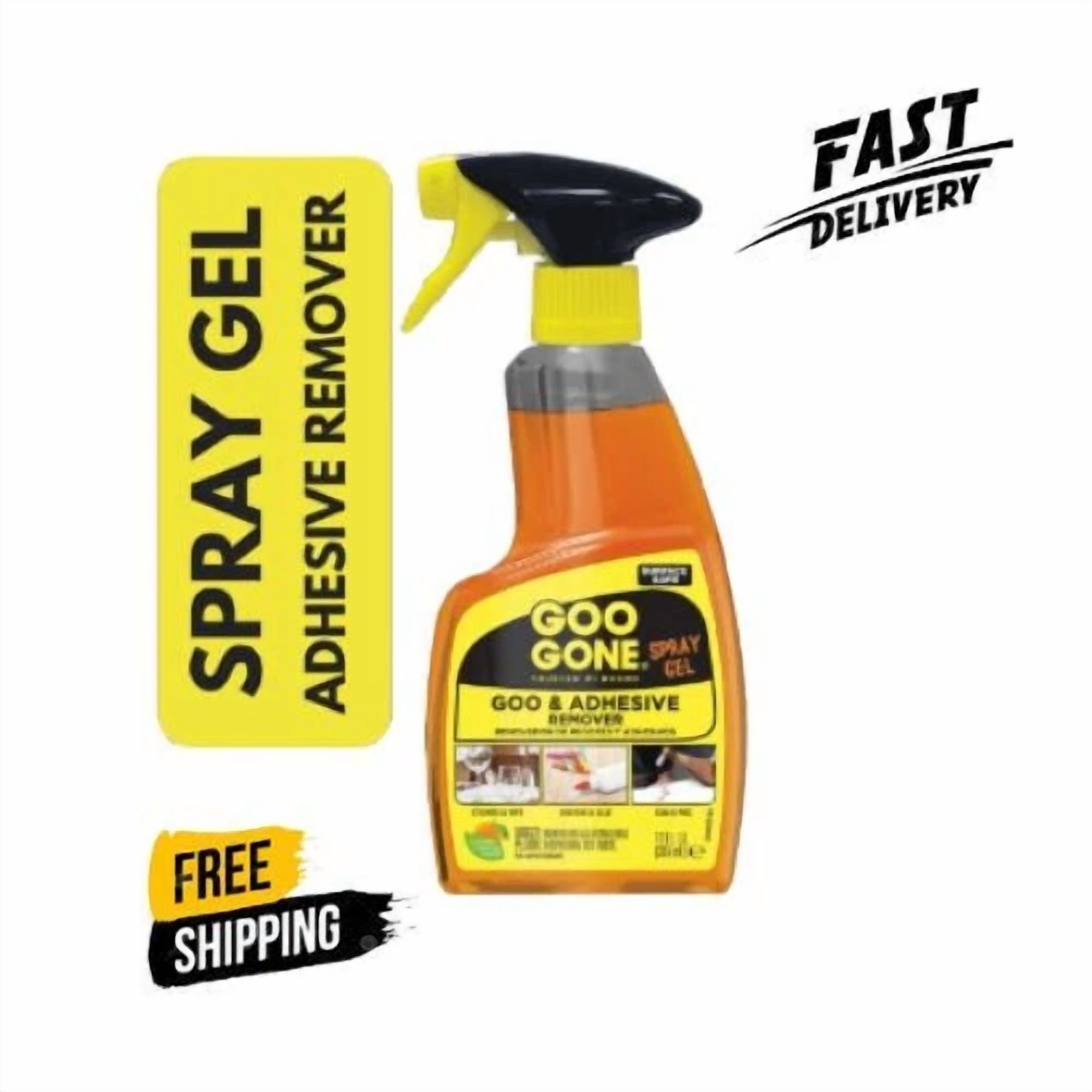 Goo Gone Original Spray Gel Adhesive Remover, Orange Citrus Scent- 12 Oz