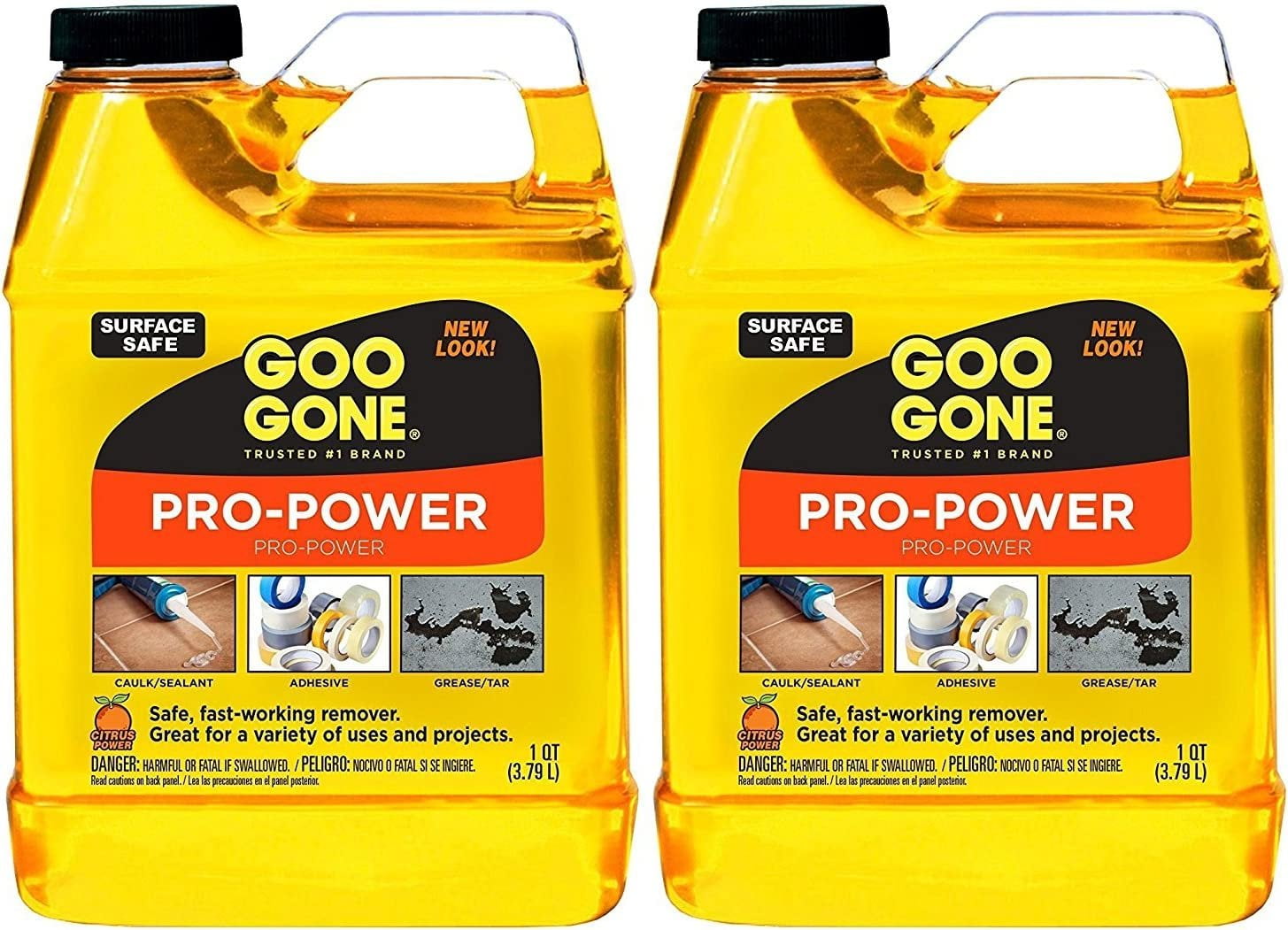Goo Gone ProPower 32 Ounce 2 Pack Professional Strength Adhesive Remover, Removes Stickers